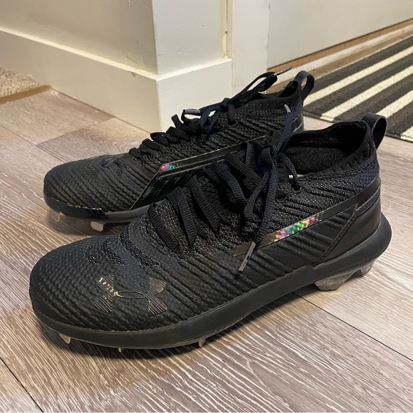 Under Armour Harper lll Low Baseball Cleats Black Men’s Size 7.5 - Picture 7 of 8